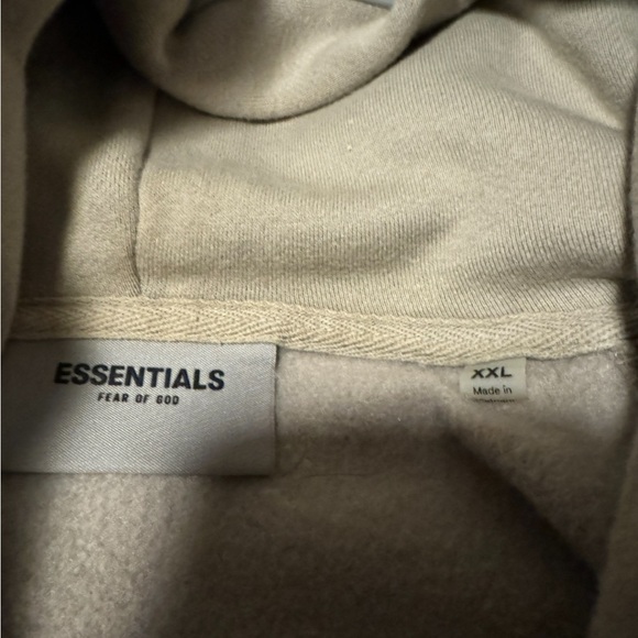 Fear of God Essentials Olive Hoodie. Men XXL. Like New. - Picture 2 of 4